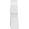 Ekena Millwork Richland Architectural Grade PVC Gable Bracket, 96"W x 16"H x 4"D x 6"F, 4/12 Pitch GBP096X16X0406RIC00 - alternate 2